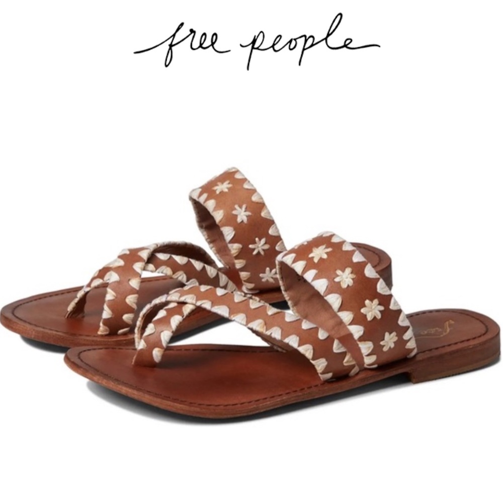Free People Bella Caia Crochet Sandals